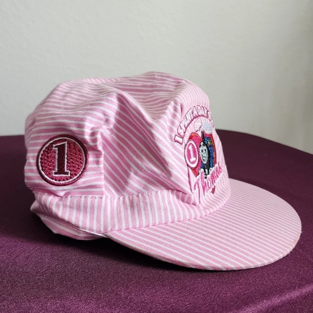 Thomas The Tank Engine Kids Train Cap One Size Fits Most Authentic Patches Pink
